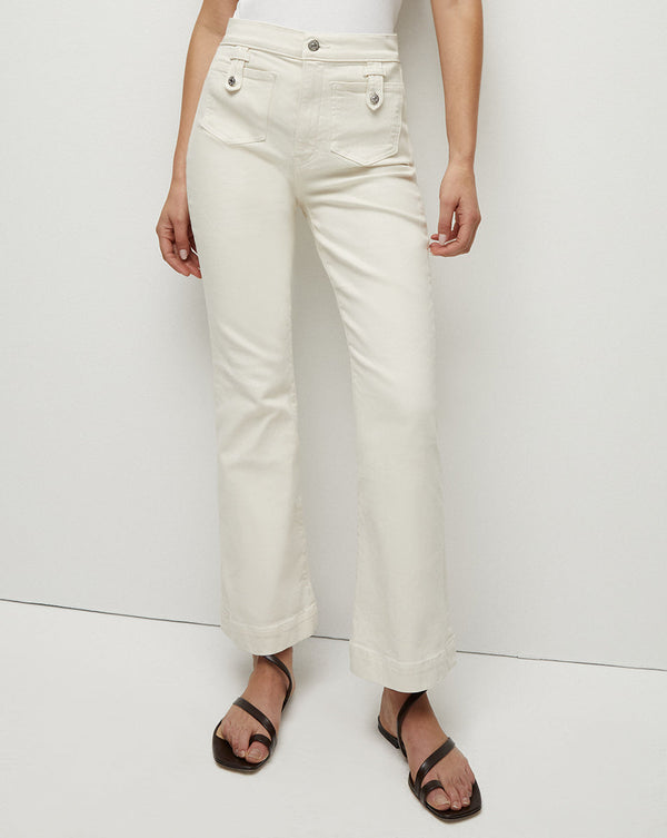 Carson Patch-Pocket Kick-Flare Jean