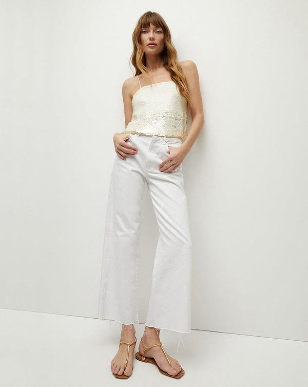 Taylor Cropped Wide-Leg Jean