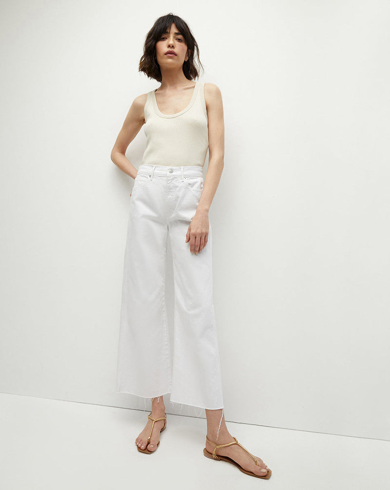 Taylor Cropped Wide-Leg Jean