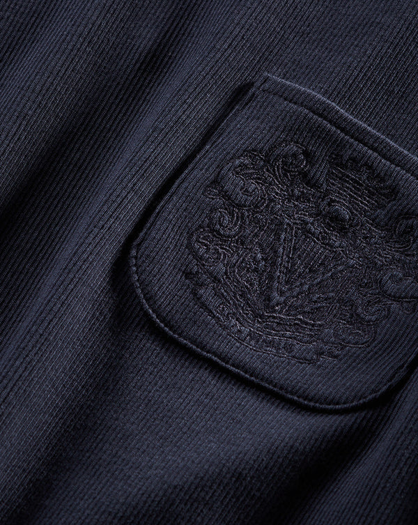 Pruitt Ribbed Tee | Logo Pocket
