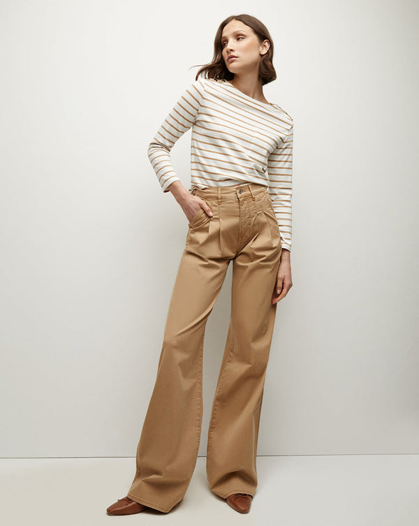 Mia Pleated Wide-Leg Pant