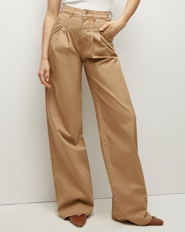 Mia Pleated Wide-Leg Pant