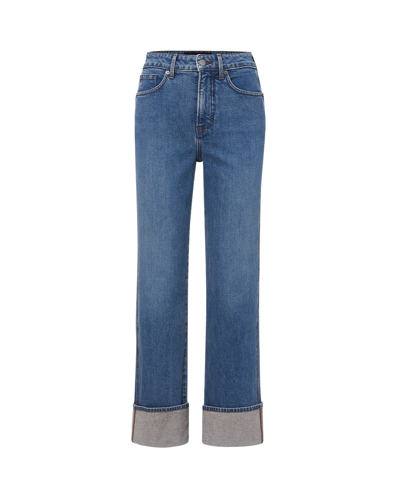 Dylan Cuffed Straight-Leg Jean