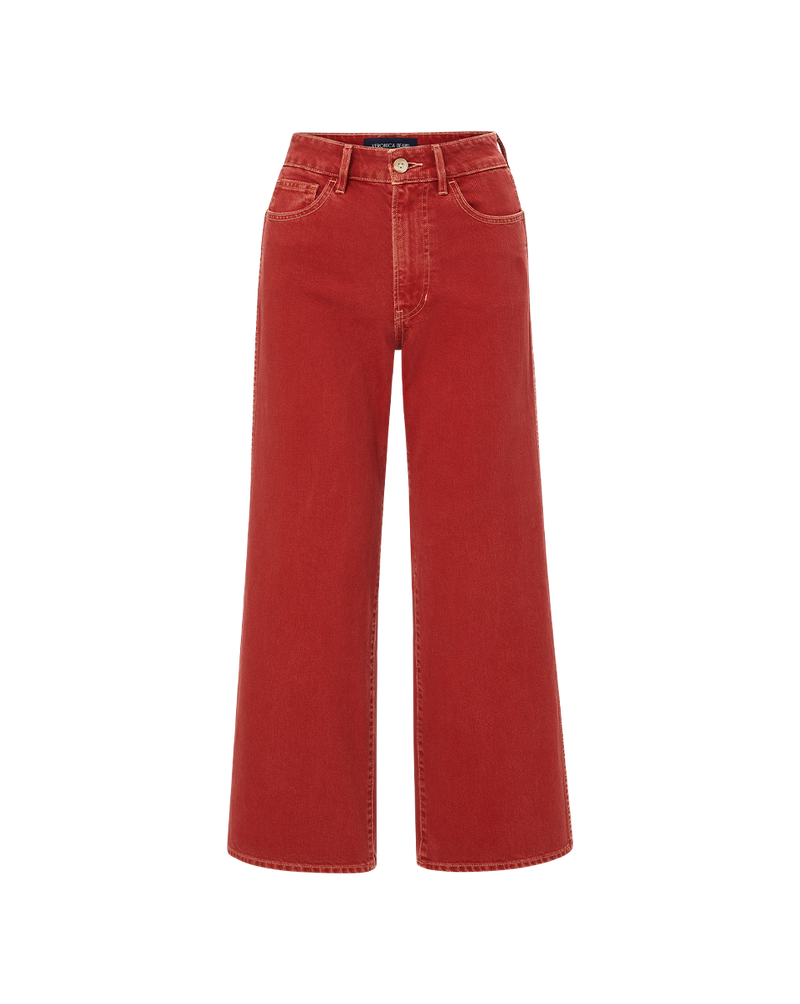 Taylor Cropped Wide-Leg Jean
