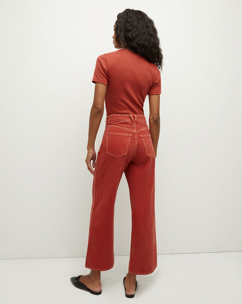 Taylor Cropped Wide-Leg Jean