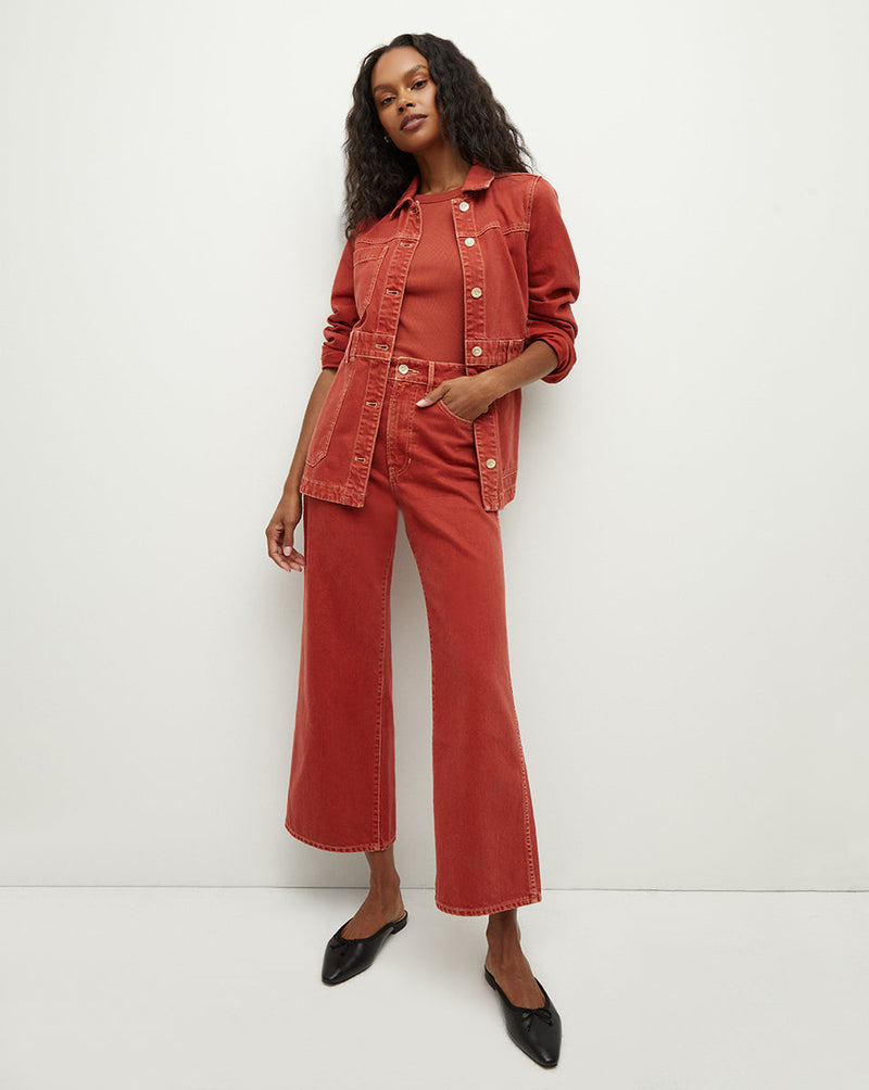 Taylor Cropped Wide-Leg Jean