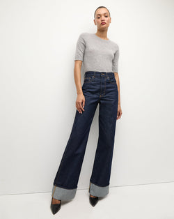 Taylor Cuffed Wide-Leg Jean