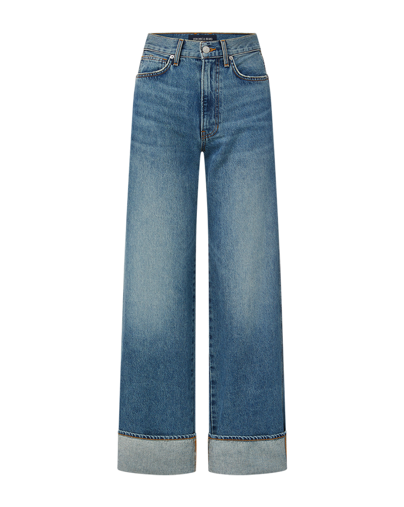 Taylor Cuffed Wide-Leg Jean