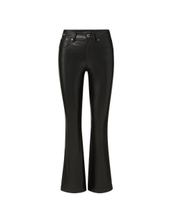 Carson Vegan Leather Kick-Flare Pant