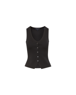 Hoorne Button-Down Tank Top
