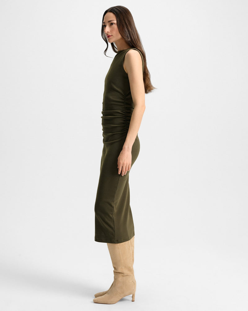 Charissa Stretch-Cotton Midi Dress