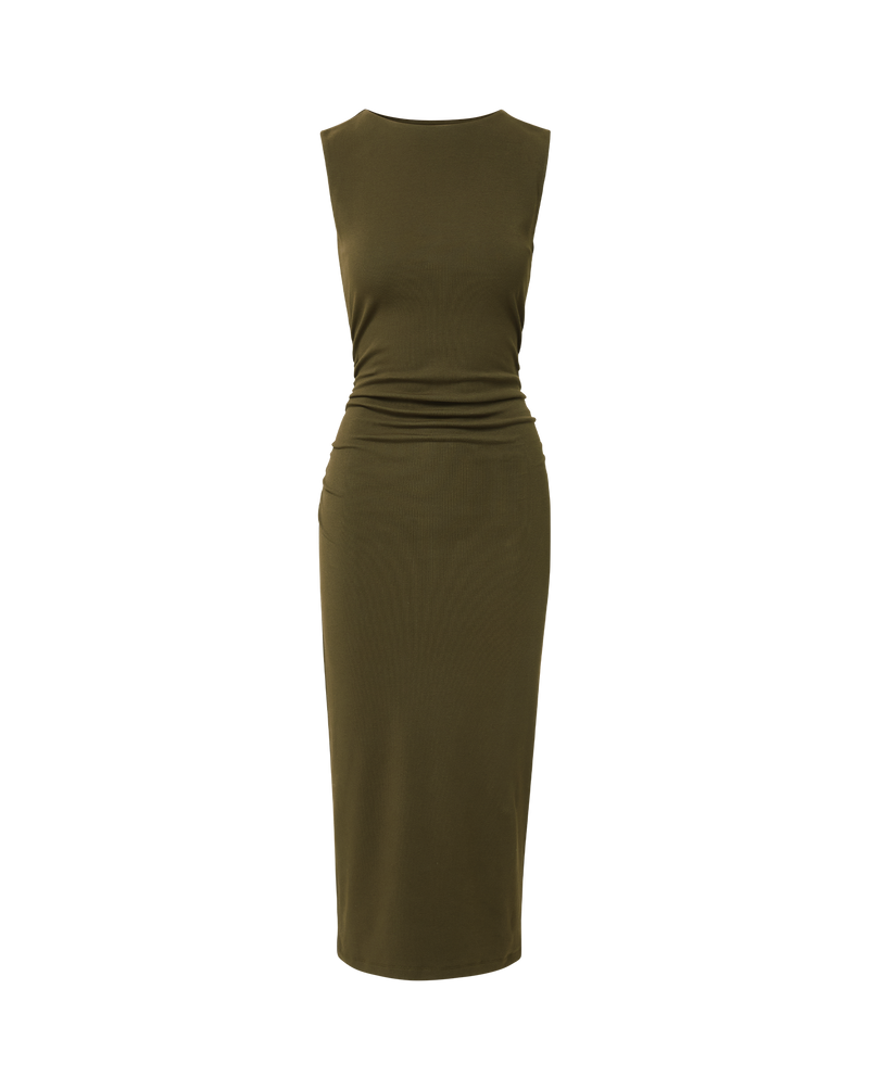 Charissa Stretch-Cotton Midi Dress