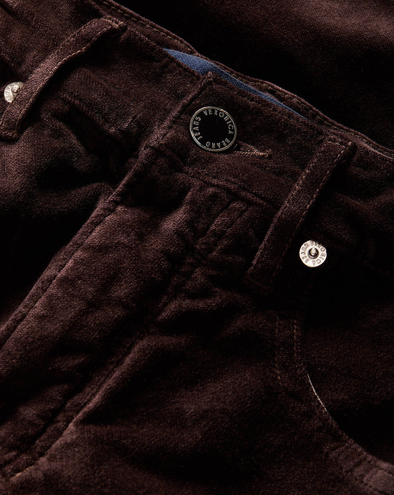 Carson Velvet Kick-Flare Pant