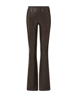 Beverly Vegan Leather Skinny-Flare Pant