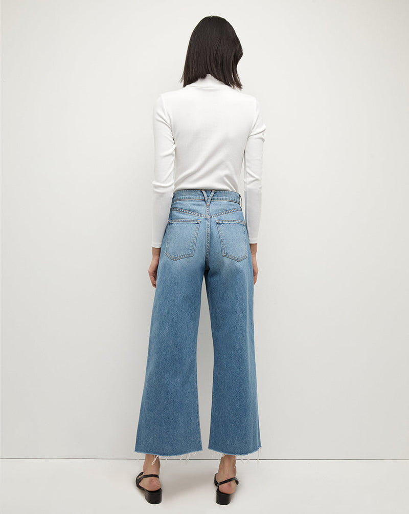 Nate Mock-Neck Top With Buttons