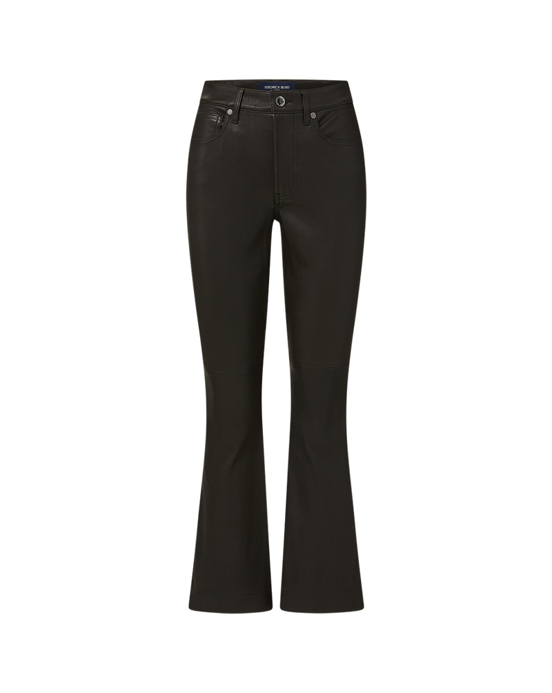 Carson Leather Kick-Flare Pant
