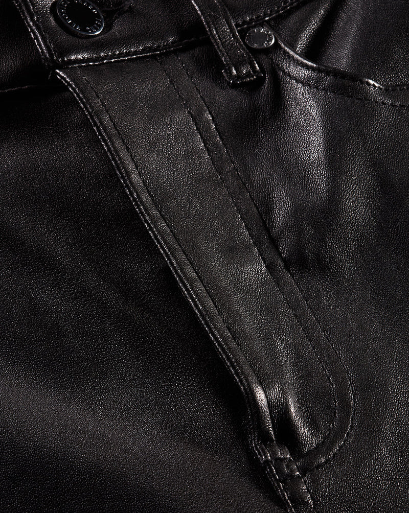 Carson Leather Kick-Flare Pant
