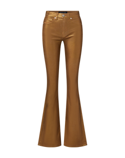 Beverly Metallic Skinny-Flare Jean