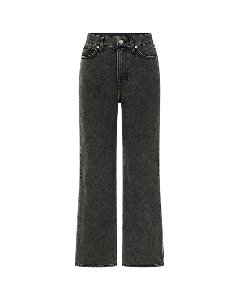 Dylan Rhinestone-Stripe Straight-Leg Jean