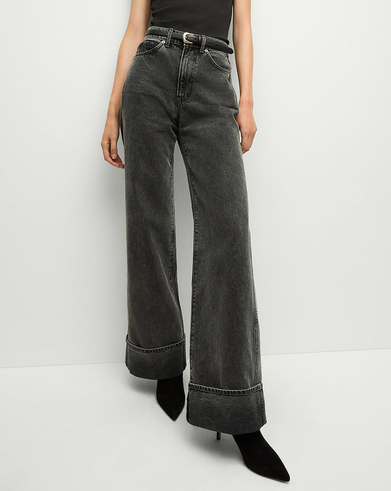Taylor Cuffed Wide-Leg Jean