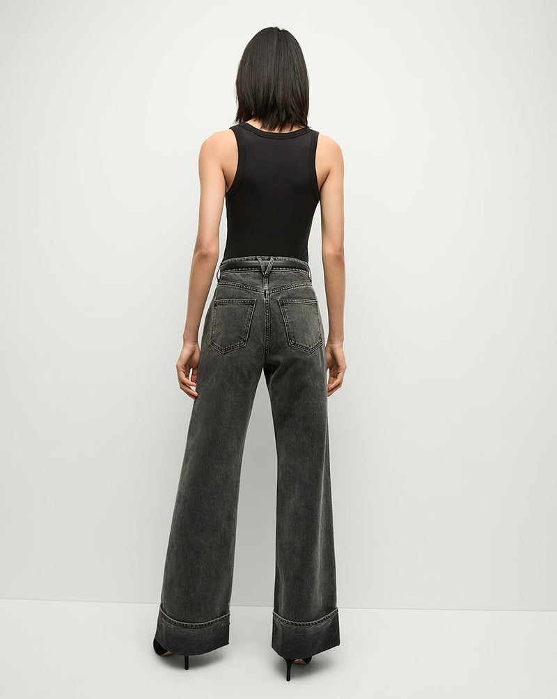 Taylor Cuffed Wide-Leg Jean