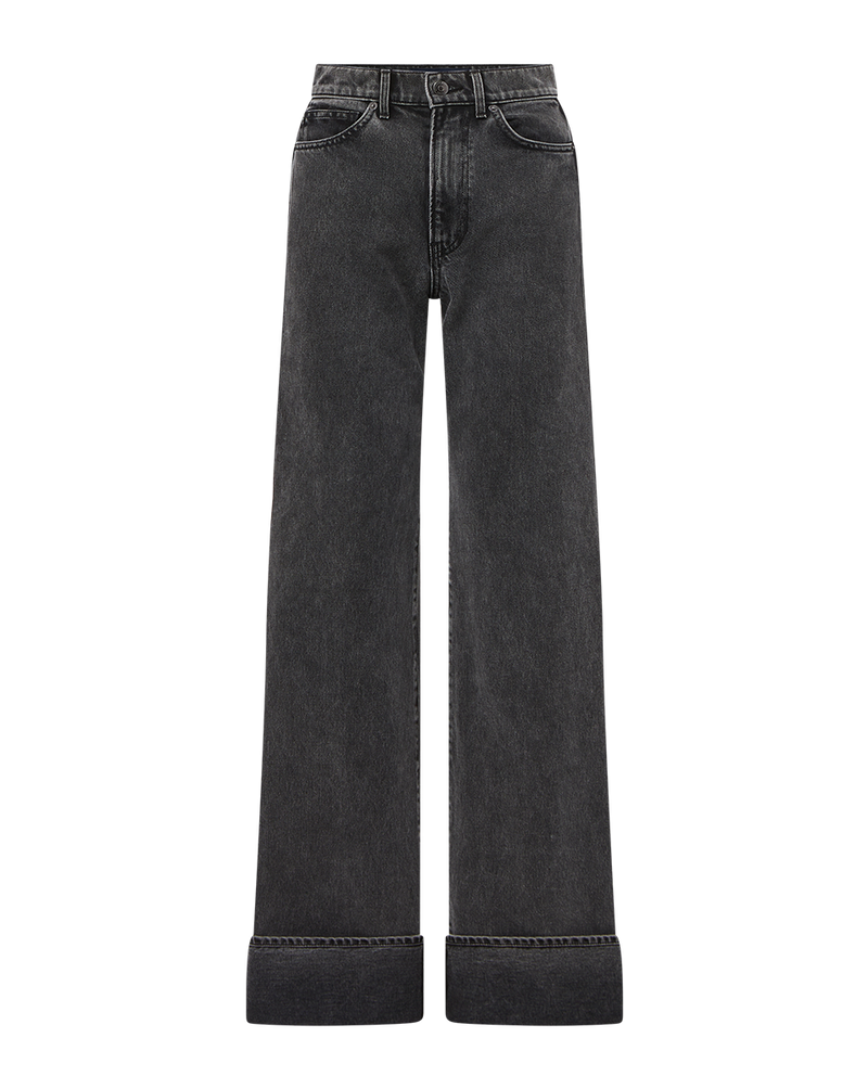 Taylor Cuffed Wide-Leg Jean