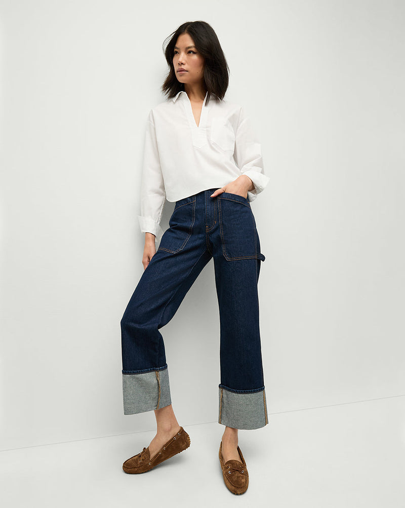Dylan Cuffed Cargo Straight-Leg Jean