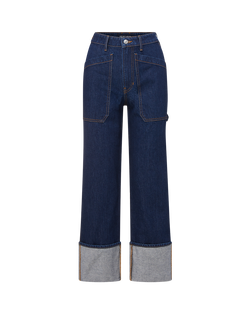 Dylan Cuffed Cargo Straight-Leg Jean