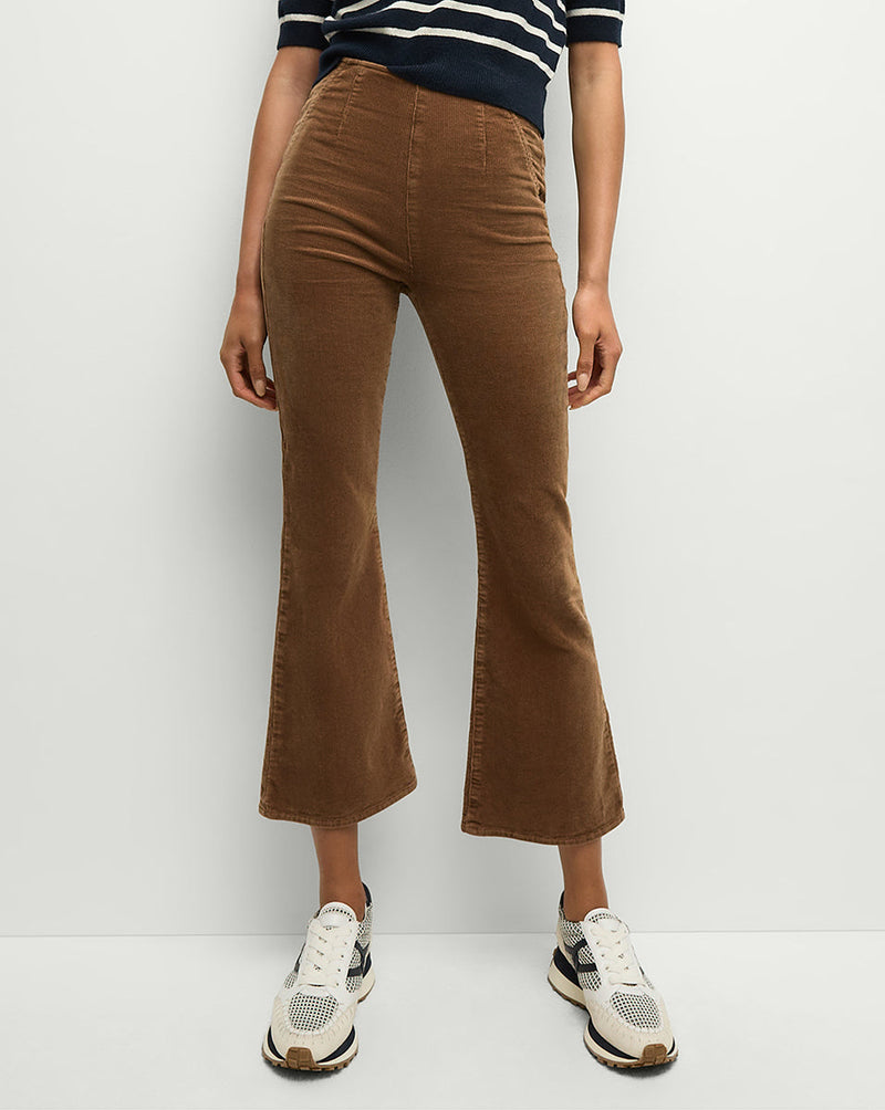 Carson Corduroy Off-Duty Kick-Flare Pant