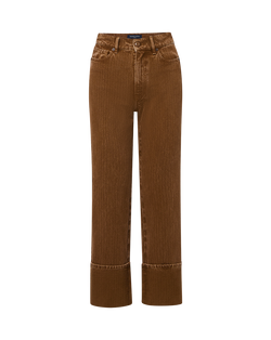 Dylan Cuffed Straight-Leg Pant
