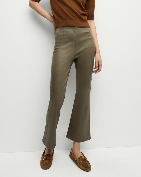 Carson Coated Off-Duty Kick-Flare Jean