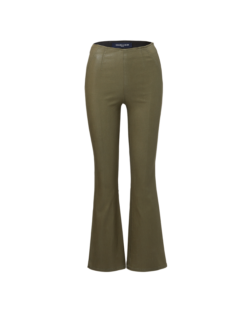 Carson Coated Off-Duty Kick-Flare Jean