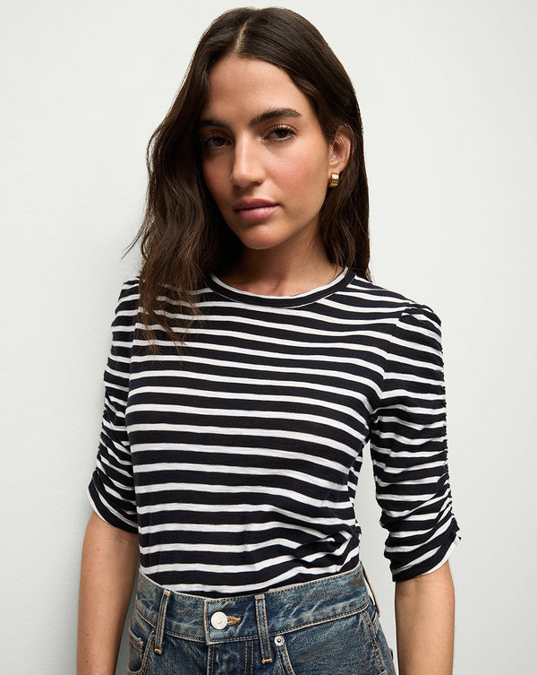 Waldorf Ruched-Sleeve T-Shirt