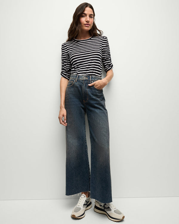 Waldorf Ruched-Sleeve T-Shirt