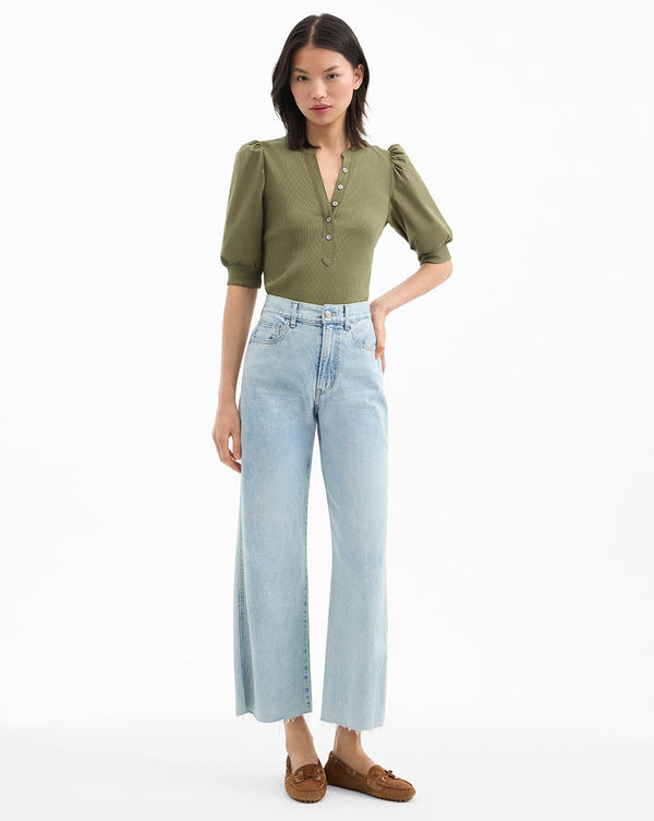 Coralee Puff-Sleeve Tee