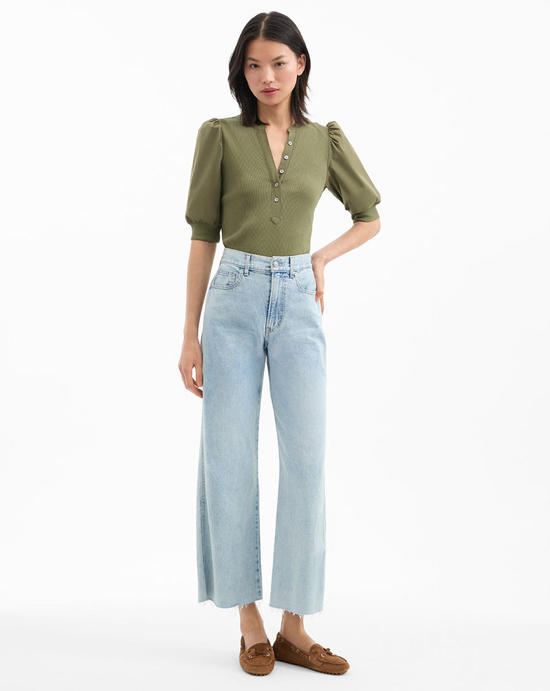 Coralee Puff-Sleeve Tee