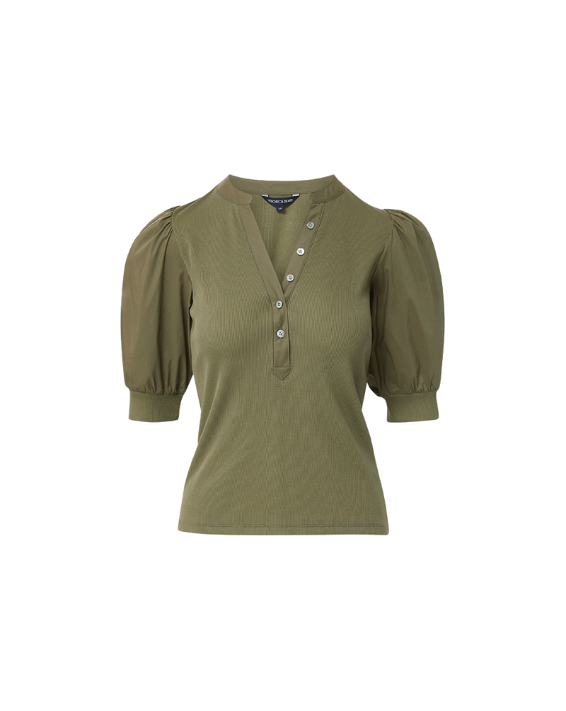 Coralee Puff-Sleeve Tee