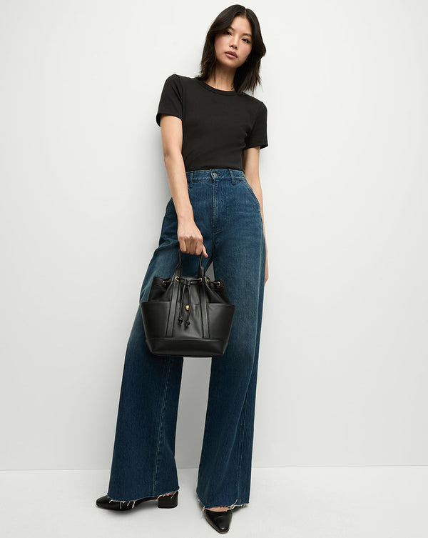 Veronica Beard Leather Goody Bag