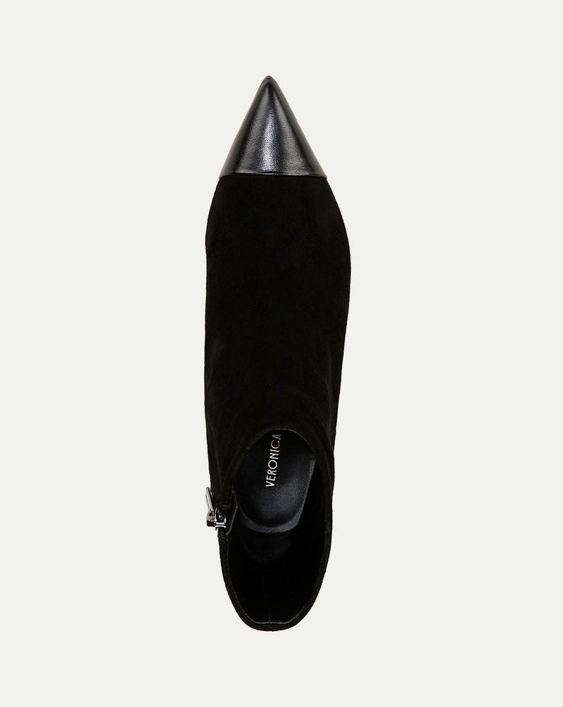 Lisa Cap-Toe Mid-Heel Bootie