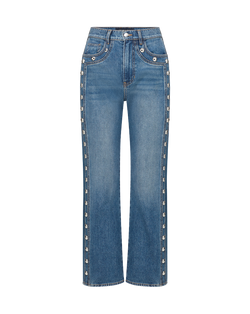 Dylan Studded Straight-Leg Jean