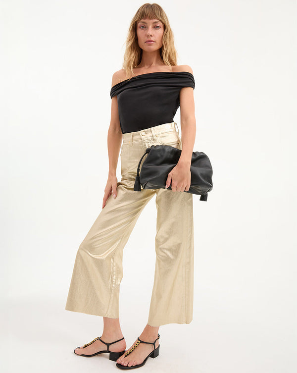 Taylor Cropped Wide-Leg Jean