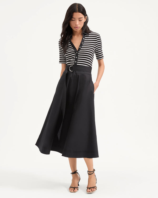 Delise Mixed Media Dress