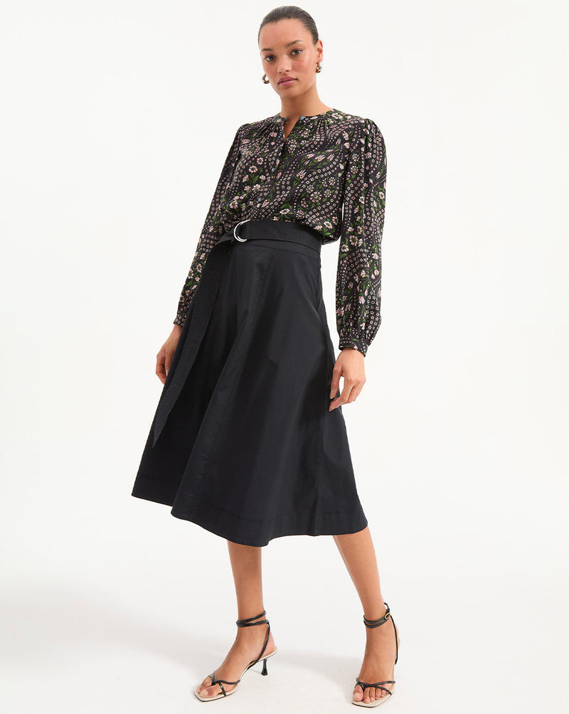 Facia A-Line Midi Skirt