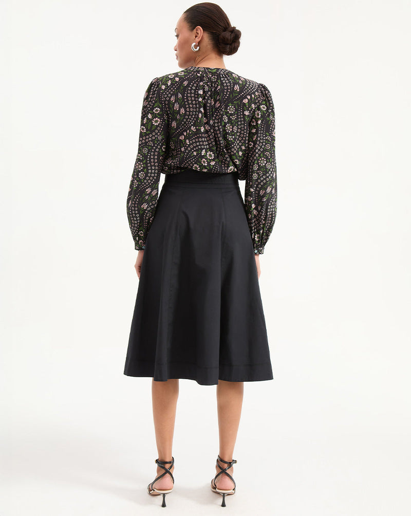 Facia A-Line Midi Skirt