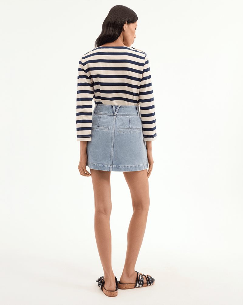 Moxie Denim Mini Skirt