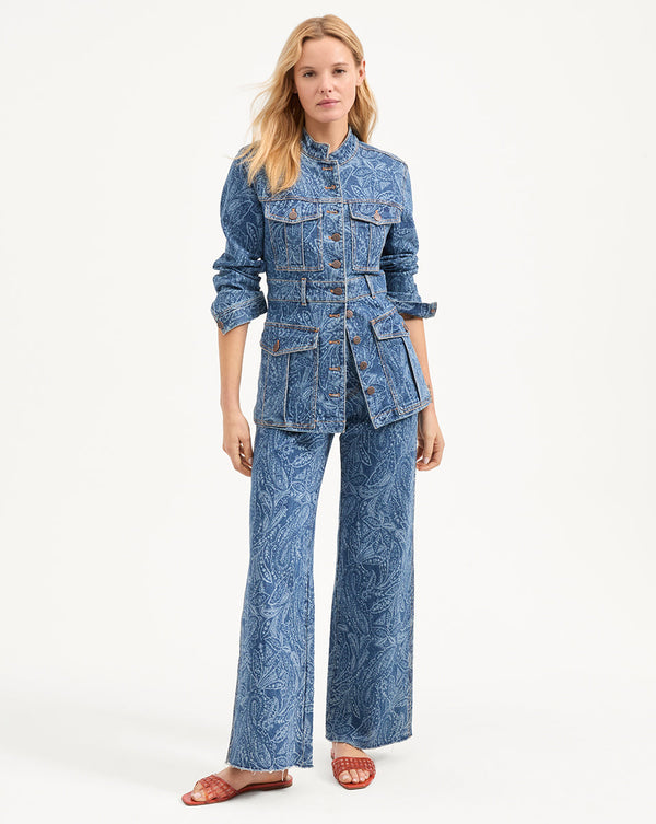 Tika Paisley Denim Jacket