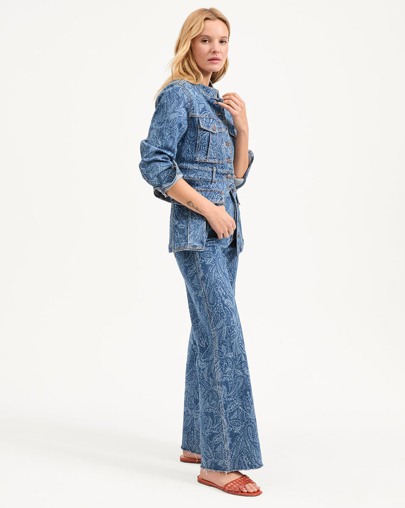 Tika Paisley Denim Jacket