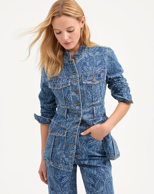 Tika Paisley Denim Jacket