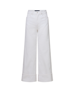 Taylor Cuffed Cropped Wide-Leg Jean