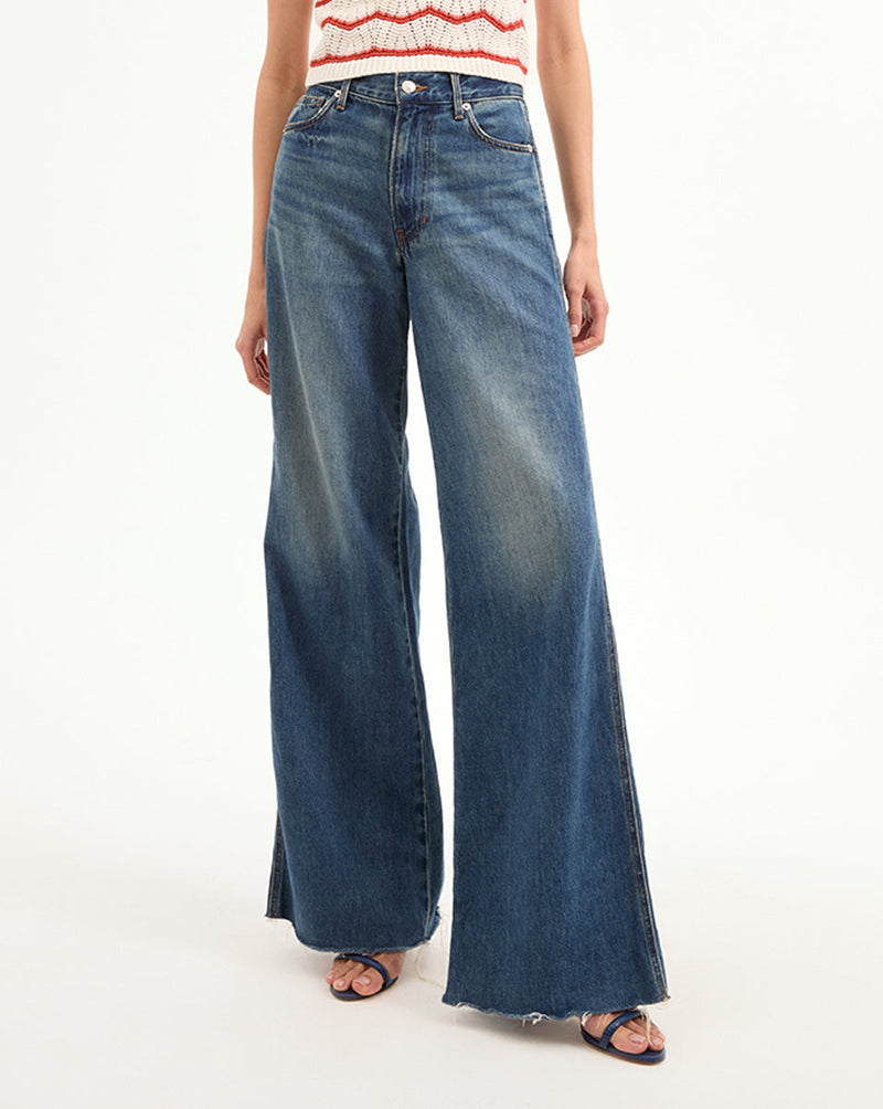 Kasey Mid Rise Wide-Leg Jean
